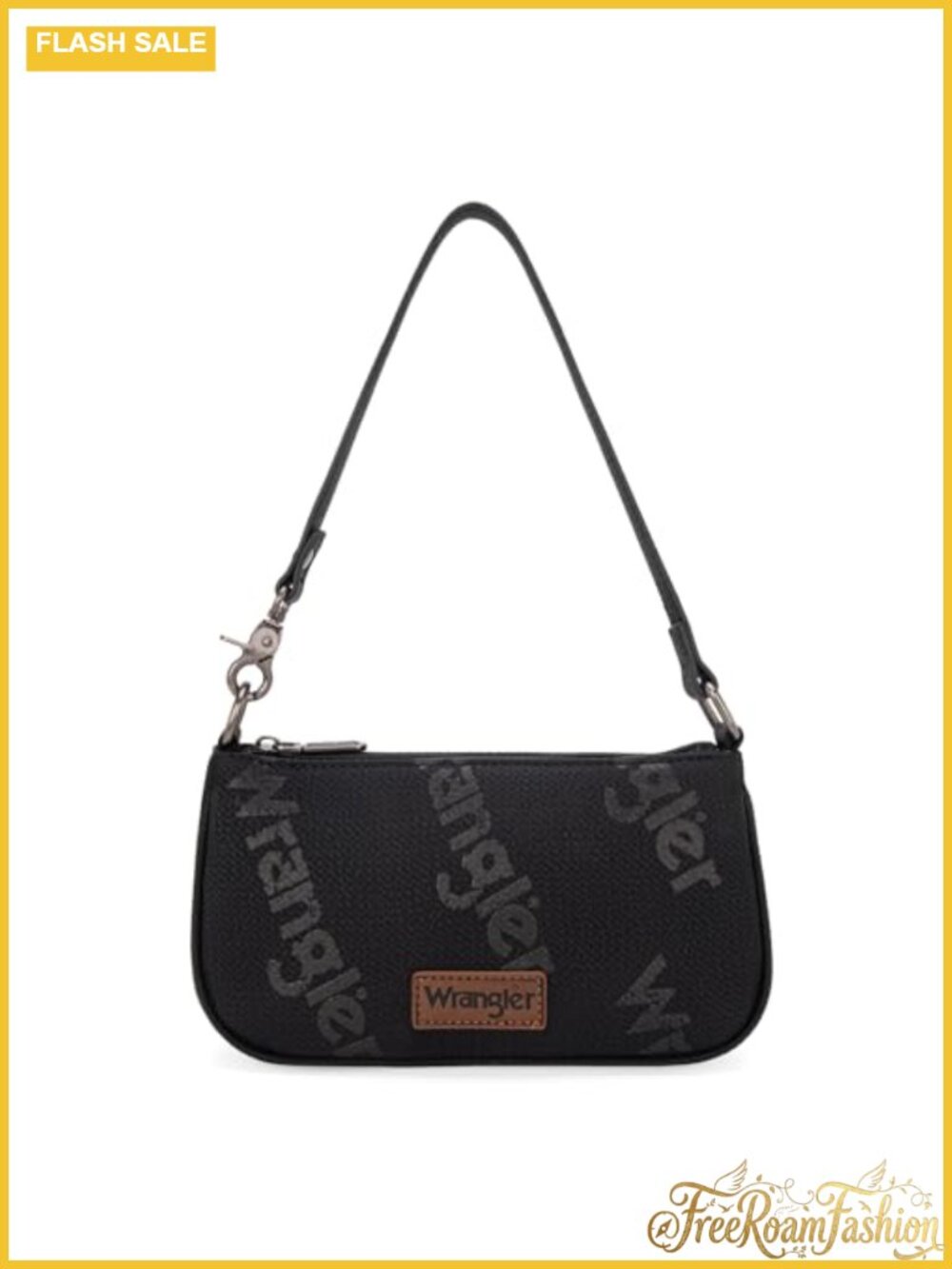 Wrangler Retro Denim Print Hobo Shoulder Bag Top-Handle Purse